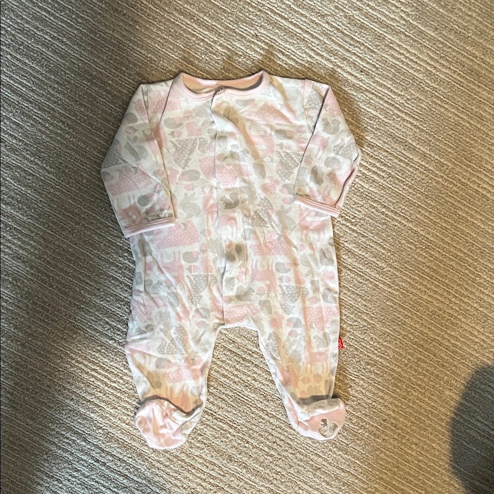 Magnetic Me Soft Pink Baby Footie